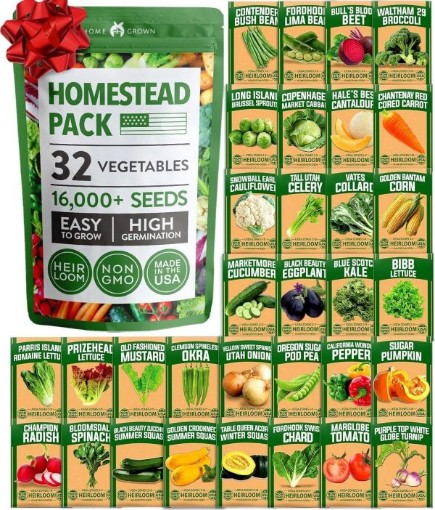 Emergency Survival Seeds Kit 32 Vegetable Varieties