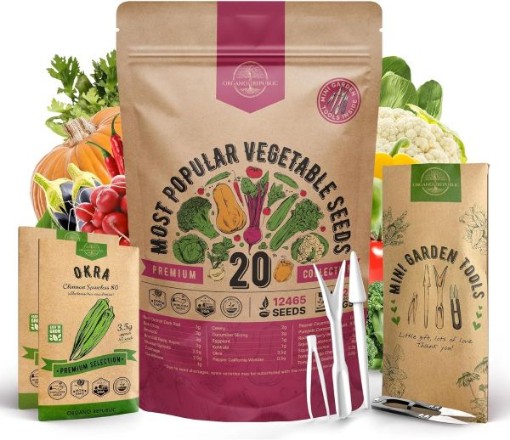 Emergency Survival Seeds Kit 20 Vegetables Varieties