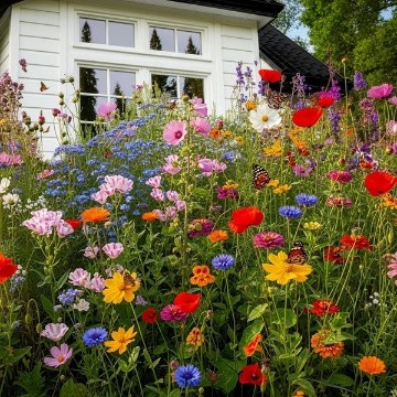 Hummingbird & Butterfly Mix Flower Seeds