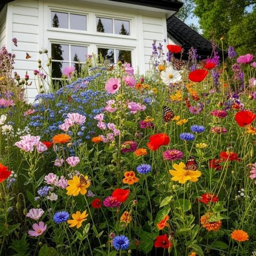 Hummingbird & Butterfly Mix Flower Seeds