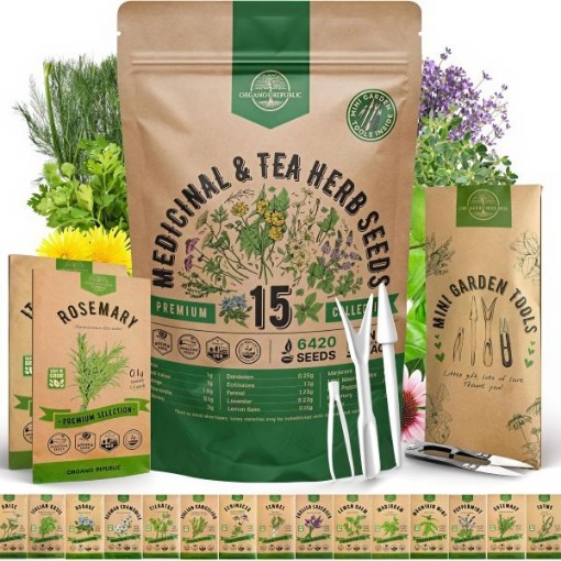 Emergency Survival Herb Seeds Kit (15 Herb Varieties)