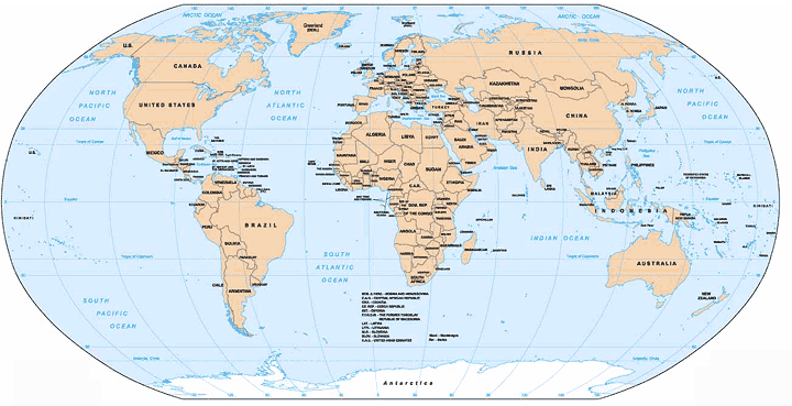 Peppers of the World Map